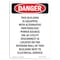Signmission Safety Sign, OSHA Danger, 14" Height, This Building Is Equipped With, Portrait OS-DS-D-1014-V-2299 - alternate 1